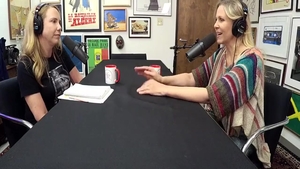 Julia Ann deepthroat during interview