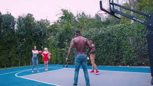 Busty interracial bang