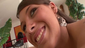 Rough sex accompanied by tanned MILF