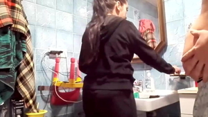 Saggy tits latina mature helps with real fucking HD