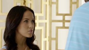 Teen chick sucking black cock