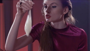 Lesbians in sexy stockings fun with toys cunnilingus licking