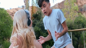 Babe Christie Stevens doggy fucking sex tape in HD