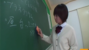 Fetish asian cumshot in classroom