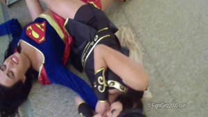Young babe cosplay catfight