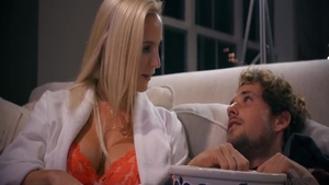 Plowing hard in company with busty pornstar