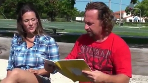 Large boobs mature likes hard sex in denim jeans HD