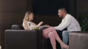 Plowing hard muscled wearing jeans