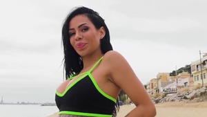 Queen Canela Skin blowbang in public in HD