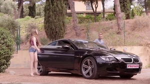 Hard ramming amongst super hot teen Elle Rose in public in HD