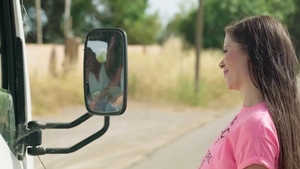 Teen Cassie Fire threesome scene HD