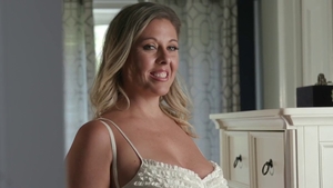 Deepthroat accompanied by huge boobs stepmom