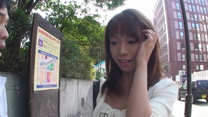 In a car hairy japanese in HD