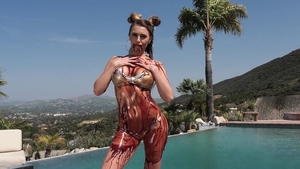 Pigtailed in stockings interracial banging cumshot in HD