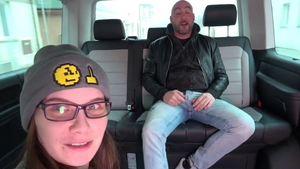 Busty girl missionary fucking in public