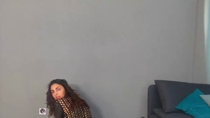 Hard slamming along with classy amateur Baby Mar live on cam