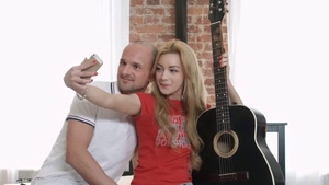 Shaved pussy eating reverse cowgirl in HD