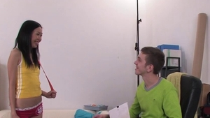 Teen doggy fuck at the casting