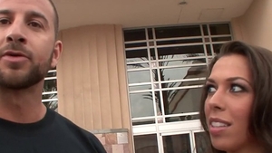 Perfect large boobs teen chick Rachel Starr threesome in HD