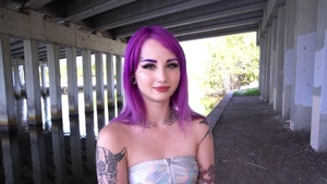 Small tits perfect teen chick POV in public