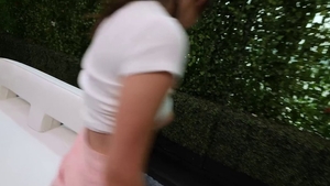 Young brunette interracial fucking in HD