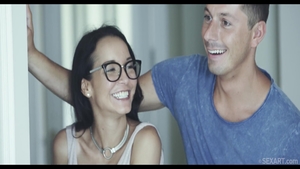 Young very sexy couple rough cumshot in the morning