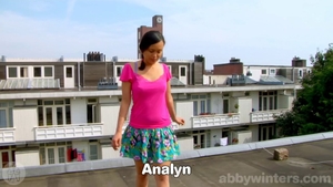 Very sensual teen rough masturbation