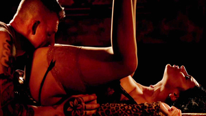 Hard slamming in company with big ass hooker