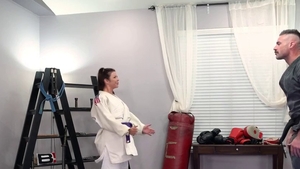 Cock sucking alongside big tits pornstar