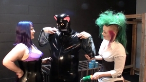 Femdom alongside doll