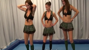 Shaved college girl feels in need of raw sex