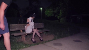 Creampie outdoors asian