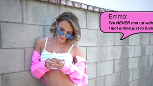 Plowing hard with skinny pornstar Emma Hix