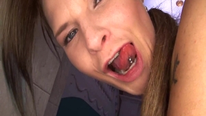 Large tits Tara White dick sucking in the swimsuit