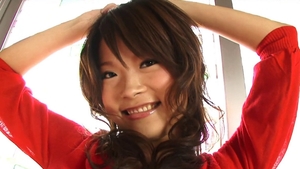 Hairy pussy asian babe feels up to fingering in HD