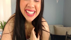 Erotic asian babe craving close up nailing on live cam