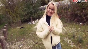 Skinny deutsch hooker fucking for money