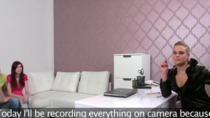 Group sex in company with busty teen chick