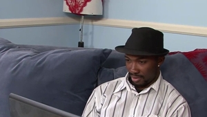 Ebony interracial bang