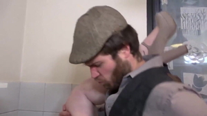 Hard slamming starring chubby french teen chick