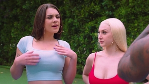 Large tits enjoying BBC