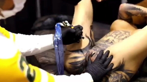 Deutsch Snowwhite Inked butt fucking