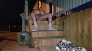 Sucking cock outside