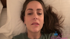 Receiving facial porn between shaved fetish Aften Opal