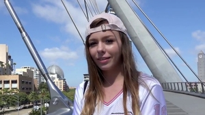 Young and perfect teen chick Alex Blake reality blowjobs