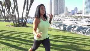 Busty & perfect Simone Garza masturbation