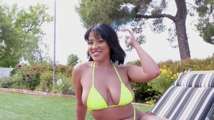 Very hawt big ass ebony teen chick Sahara Leone throat fuck HD