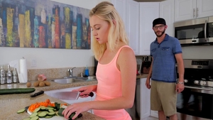 Hard sex in company with perfect teen chick