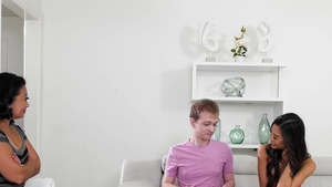 Sex scene alongside asian teen chick