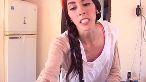 Skinny Luisa Castillo cock sucking in hotel